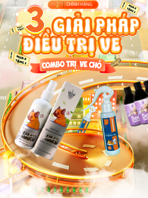 Combo trị ve chó tại Pet shop Pet WOW