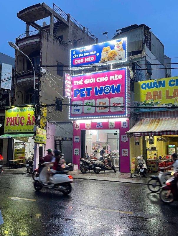 Vị trí chi nhánh Pet WOW Bình Thạnh - spa thú cưng gần đây